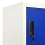 Gray and blue steel locker 90x45x180 cm by vidaXL, Lockers and storage cabinets - Ref: Foro24-339802, Price: 325,53 €, Discou...