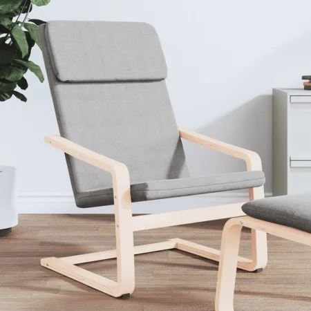 Sillón de relax de tela gris claro de vidaXL, Sillones - Ref: Foro24-351051, Precio: 80,55 €, Descuento: %