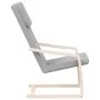 Sillón de relax de tela gris claro de vidaXL, Sillones - Ref: Foro24-351051, Precio: 80,55 €, Descuento: %