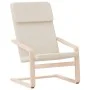 Sillón de relax de tela color crema de vidaXL, Sillones - Ref: Foro24-351050, Precio: 80,55 €, Descuento: %