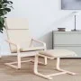 Sillón de relax de tela color crema de vidaXL, Sillones - Ref: Foro24-351050, Precio: 80,55 €, Descuento: %