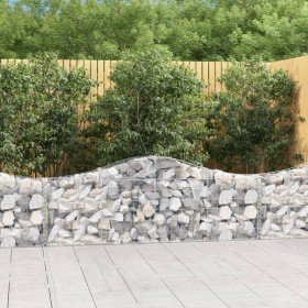 Cestas de gaviones 12 uds forma de arco hierro 200x30x60/80 cm en Macetas y jardineras | Comprar online en Foru.es