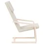 Sillón de relax de tela color crema de vidaXL, Sillones - Ref: Foro24-351050, Precio: 80,55 €, Descuento: %