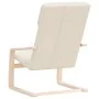Sillón de relax de tela color crema de vidaXL, Sillones - Ref: Foro24-351050, Precio: 80,55 €, Descuento: %