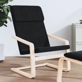 Sillón de relax de tela negro de vidaXL, Sillones - Ref: Foro24-351055, Precio: 96,68 €, Descuento: %