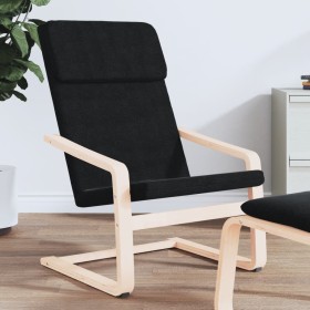 Sillón de relax de tela negro de vidaXL, Sillones - Ref: Foro24-351055, Precio: 94,59 €, Descuento: %