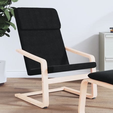 Sillón de relax de tela negro de vidaXL, Sillones - Ref: Foro24-351055, Precio: 94,59 €, Descuento: %