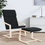 Sillón de relax de tela negro de vidaXL, Sillones - Ref: Foro24-351055, Precio: 96,68 €, Descuento: %