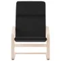 Sillón de relax de tela negro de vidaXL, Sillones - Ref: Foro24-351055, Precio: 96,68 €, Descuento: %