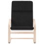 Sillón de relax de tela negro de vidaXL, Sillones - Ref: Foro24-351055, Precio: 94,59 €, Descuento: %
