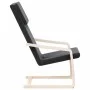 Sillón de relax de tela negro de vidaXL, Sillones - Ref: Foro24-351055, Precio: 96,68 €, Descuento: %