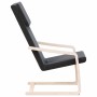 Sillón de relax de tela negro de vidaXL, Sillones - Ref: Foro24-351055, Precio: 94,59 €, Descuento: %