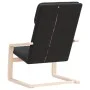 Sillón de relax de tela negro de vidaXL, Sillones - Ref: Foro24-351055, Precio: 96,68 €, Descuento: %
