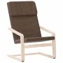 Sillón de relax de tela marrón oscuro de vidaXL, Sillones - Ref: Foro24-351056, Precio: 80,55 €, Descuento: %