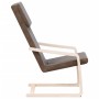 Sillón de relax de tela marrón oscuro de vidaXL, Sillones - Ref: Foro24-351056, Precio: 80,56 €, Descuento: %