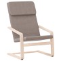 Sillón de relax de tela gris taupe de vidaXL, Sillones - Ref: Foro24-351057, Precio: 80,44 €, Descuento: %