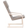 Sillón de relax de tela gris taupe de vidaXL, Sillones - Ref: Foro24-351057, Precio: 80,44 €, Descuento: %