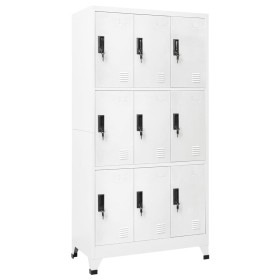 Taquilla de acero blanco 90x45x180 cm de vidaXL, Taquillas y armarios de almacenamiento - Ref: Foro24-339804, Precio: 407,69 ...