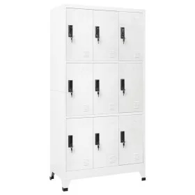 Taquilla de acero blanco 90x45x180 cm de vidaXL, Taquillas y armarios de almacenamiento - Ref: Foro24-339804, Precio: 323,40 ...