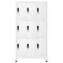 Taquilla de acero blanco 90x45x180 cm de vidaXL, Taquillas y armarios de almacenamiento - Ref: Foro24-339804, Precio: 407,69 ...
