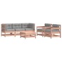 Juego de muebles jardín 6 pzas y cojines madera abeto Douglas de vidaXL, Conjuntos de jardín - Ref: Foro24-3185820, Precio: 6...