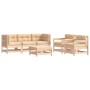 Juego de muebles de jardín 6 piezas y cojines madera maciza de vidaXL, Conjuntos de jardín - Ref: Foro24-3185815, Precio: 469...