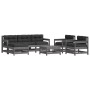 Juego de muebles de jardín 7 pzas y cojines madera maciza gris de vidaXL, Conjuntos de jardín - Ref: Foro24-3185831, Precio: ...