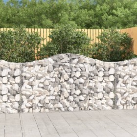 Cestas gaviones 30 uds forma de arco hierro 200x30x100/120 cm en Macetas y jardineras | Comprar online en Foru.es