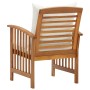 Sillas de jardín con cojines 2 unidades madera maciza acacia de vidaXL, Sillas de jardín - Ref: Foro24-310257, Precio: 189,57...