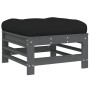 Juego de muebles de jardín 8 pzas y cojines madera maciza gris de vidaXL, Conjuntos de jardín - Ref: Foro24-3185859, Precio: ...
