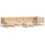 Juego de muebles de jardín 8 pzas y cojines madera maciza de vidaXL, Conjuntos de jardín - Ref: Foro24-3185850, Precio: 632,6...