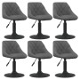 Sillas de comedor giratorias 6 unidades terciopelo gris oscuro de vidaXL, Sillas de comedor - Ref: Foro24-3088803, Precio: 34...