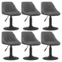 Sillas de comedor giratorias 6 unidades terciopelo gris oscuro de vidaXL, Sillas de comedor - Ref: Foro24-3088803, Precio: 33...