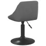 Sillas de comedor giratorias 6 unidades terciopelo gris oscuro de vidaXL, Sillas de comedor - Ref: Foro24-3088803, Precio: 33...