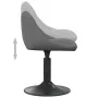 Sillas de comedor giratorias 6 unidades terciopelo gris oscuro de vidaXL, Sillas de comedor - Ref: Foro24-3088803, Precio: 33...