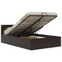 Cama canapé hidráulica cuero sintético gris 120x200 cm de vidaXL, Camas y somieres - Ref: Foro24-285524, Precio: 339,26 €, De...