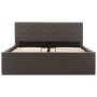 Cama canapé hidráulica cuero sintético gris 120x200 cm de vidaXL, Camas y somieres - Ref: Foro24-285524, Precio: 339,26 €, De...