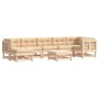 Juego de muebles de jardín 8 pzas y cojines madera maciza de vidaXL, Conjuntos de jardín - Ref: Foro24-3185864, Precio: 676,3...