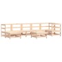 Juego de muebles de jardín 8 pzas y cojines madera maciza de vidaXL, Conjuntos de jardín - Ref: Foro24-3185871, Precio: 640,1...