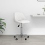 Silla de oficina giratoria de cuero sintético blanco de vidaXL, Sillas de oficina - Ref: Foro24-335189, Precio: 98,31 €, Desc...