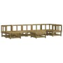 Juego de muebles jardín 8 pzas y cojines madera pino impregnada de vidaXL, Conjuntos de jardín - Ref: Foro24-3185870, Precio:...