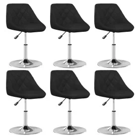 Sillas de comedor 6 unidades cuero sintético negro de vidaXL, Sillas de comedor - Ref: Foro24-3088646, Precio: 344,95 €, Desc...