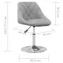 Silla de comedor giratoria 6 uds terciopelo gris claro de vidaXL, Sillas de comedor - Ref: Foro24-3088769, Precio: 332,07 €, ...