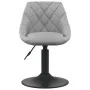 Sillas de comedor giratorias 6 uds de terciopelo gris claro de vidaXL, Sillas de comedor - Ref: Foro24-3088802, Precio: 342,5...