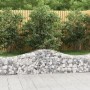 Cestas de gaviones 14 uds forma de arco hierro 200x50x40/60 cm en Macetas y jardineras | Comprar online en Foru.es