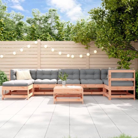 Juego de muebles jardín 8 pzas y cojines madera abeto Douglas de vidaXL, Conjuntos de jardín - Ref: Foro24-3185876, Precio: 8...