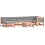Juego de muebles jardín 8 pzas y cojines madera abeto Douglas de vidaXL, Conjuntos de jardín - Ref: Foro24-3185876, Precio: 8...