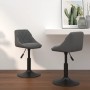 Sillas de comedor giratorias 2 unidades terciopelo gris oscuro de vidaXL, Sillas de comedor - Ref: Foro24-335328, Precio: 122...