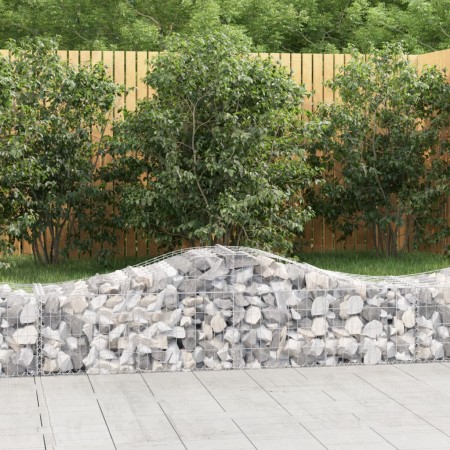 Cestas de gaviones 20 uds forma de arco hierro 200x50x40/60 cm en Macetas y jardineras | Comprar online en Foru.es