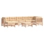 Juego de muebles de jardín 8 pzas y cojines madera maciza de vidaXL, Conjuntos de jardín - Ref: Foro24-3185878, Precio: 720,0...